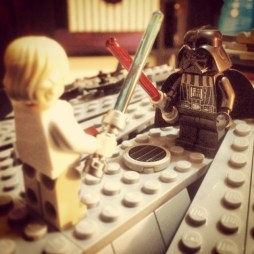 Luke Skywalker and Darth Vader